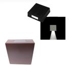 Arandela Luminária Slim Quadrada Parede 1 Facho Marrom G9