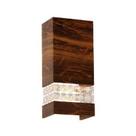 Arandela Madeira com Cristal 25x12x8,5cm