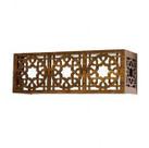 Arandela Madeira Star Horizontal 12x35cm