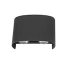 Arandela Meia Lua 4 Fachos Preta Led 4W 3000k Bivolt 12,5cm Arandela Meia Lua 4 Fachos Preta Led 4W 3000k Bivolt 12,5cm