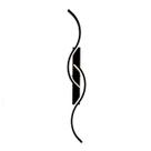 Arandela Metal Espiral Preto Led 20W 3 em 1 74cm