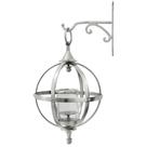 Arandela Metal Prateado Globo Classica