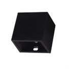 Arandela Mini Led 2W Preta 2 fachos luz 3000K Branco Quente