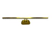 Arandela Mirror Cristal Dourado 48cm Led 12W 3 em 1 Bivolt