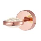 Arandela Moderna Interna Led 6w 3000k Bally Rosé 12x20cm Bivolt