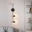 Arandela Moderna Linear Metálica Slim P/3 Lâmpadas E27 em 2 Direções- 60cm