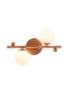 Arandela moderna para quarto rosé com bola 2 lâmpadas jabuti Arandela moderna para quarto rosé com bola 2 lâmpadas jabuti