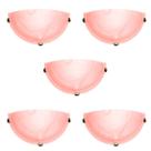 Arandela Murano Vidro 30cm 1 lampada E-27 Max 60w Ro/sa Garra Dourada 05 UNIDADES