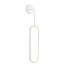 Arandela Oval Branco 65cm Led 18W 3000K Bivolt Arandela Oval Branco 65cm Led 18W 3000K Bivolt