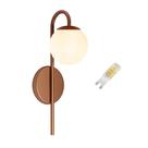 Arandela Parede Luminária Cama Moderna Cobre Fosco + Lâmpada Arandela Parede Luminária Cama Moderna Cobre Fosco + Lâmpada