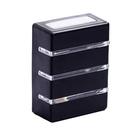 Arandela Pp Externa Slim 3 Aletas/2 Fachos Preto - SYKA LIGHT