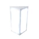 Arandela Quadrada Moderna em Aluminio 285 Branco