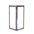 Arandela Quadrada Moderna em Aluminio 285 Marrom