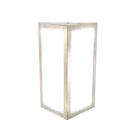 Arandela Quadrada Moderna em Aluminio 285 Ouro Velho