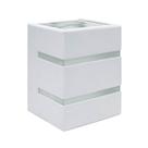 Arandela Quadro Aleta 2 Fachos Lente Vidro 1XG9 - BLUMENAU