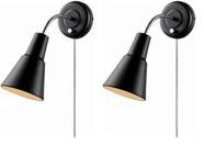 Arandela Ramezay Globe Electric Preto Fosco Pacote com 2 Arandela Ramezay Globe Electric Preto Fosco Pacote com 2