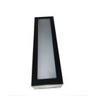 Arandela Retangular 5 Vidros 45cm Preto - Rioprelustres - AR213-45cm