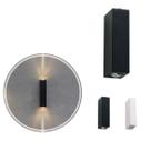 Arandela Retangular MITEL LED 2 Fachos 5º 6W 3000K Preto NORDECOR ST2923