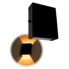 Arandela Slim 2 Focos Preta Parede Muro Interna Externa St1597 Arandela Slim 2 Focos Preta Parede Muro Interna Externa St1597