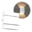 Arandela Slim 2 Frisos G9 Branco 12x12x4 Moderna