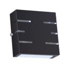 Arandela Slim 6 Frisos 12x12x4cm Bivolt G9 Sem Lâmpada Interna Externa Muro Parede - 101