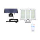 Arandela Solar Externa 153 LEDs com Sensor de Movimento, Controle Remoto e 3 Modos - IP65 à Prova D'água
