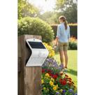 Arandela Solar Led Luz Branca Sem Fios Exterior