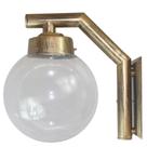Arandela Solarium 215 Externa/Interna com Globo de Vidro Transparente 15x28 Ouro Velho Arandela Solarium 215 Externa/Interna com Globo de Vidro Transparente 15x28 Ouro Velho
