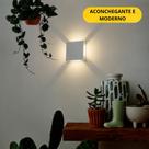 Arandela Trevo 4 facos Ajustáveis Minimalista Led 4w Branco Quente 3000k Completa Ideal Para destacar parede Branco