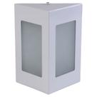 Arandela Triângular Luminária Externa Interna Muro Parede Alumínio Branco - Rei da Iluminação Arandela Triângular Luminária Externa Interna Muro Parede Alumínio Branco - Rei da Iluminação