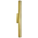 Arandela Tubo Cilindro Alumínio Dourado 40cm