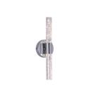 Arandela Tubo Cristal Cromado Led 6W 3000K 32cm