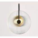 Arandela Vinyl (L)25cm (C)30cm (A)12cm 1XLED Integrado 5W 3000k 400LM IP20 Preto Bella Iluminação
