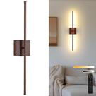 Arandelas de parede Bateria recarregável KELUOLY Faux Walnut 11000mAh