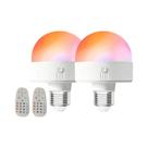 Arandelas De Parede Douradas a Bateria (2 Peças) Sem Fio RGB Recarregáveis Com Controle Remoto Para