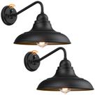 Arandelas de parede externas PTRWOROA 30cm Matte Black Dusk-Dawn 110V Arandelas de parede externas PTRWOROA 30cm Matte Black Dusk-Dawn 110V