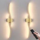 Arandelas de parede KARTOOSH Gold Wireless Battery LED Remote 100 cm