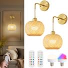 Arandelas de parede Vitnucrol Gold recarregáveis sem fio de 48 cm