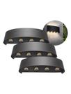 Arandelas Meia Lua SLBD 8 LED 2 Focus Preto 3.000 K Branco Quente Arandelas Meia Lua SLBD 8 LED 2 Focus Preto 3.000 K Branco Quente