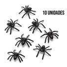 Aranha de Plástico Preta - 10 Unidades