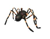 Aranha decorativa c/ led pernas laranja halloween