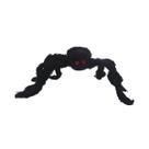 Aranha Peluda Preta Olhos Vermelhos Halloween para Enfeitar