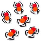 Aranha Pompom Pacote Com 6 Unidades Halloween Aranha Pompom Pacote Com 6 Unidades Halloween