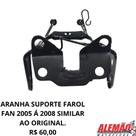 Aranha suporte farol fan 2005 á 2008 (preto) compatível ao original.