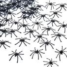 Aranhas de plástico BAINFE Halloween Realistic Black 100 unidades Aranhas de plástico BAINFE Halloween Realistic Black 100 unidades