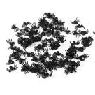 Aranhas decorativas Sorandy Halloween 50 unidades de plástico preto de 2 cm