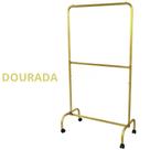 Arara Cabideiro Dupla Dobravel Com Rodinhas 100cm -