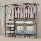 Arara Cabideiro Para Roupa Triplo Cabides Sapateira Multiuso Cor Preto