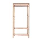 Arara Closet Aberto Modelo Industrial Duplo Organizadores