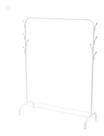 Arara Closet Cabideiro Com 1 Prateleira De Aço 110cm X150cm Expositor De Roupas De Chao Com Ganchos